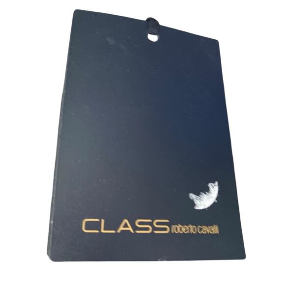 Roberto Cavalli Class NWTs Vintage Black Patent Leather Purse Chain Strap - Picture 11 of 15